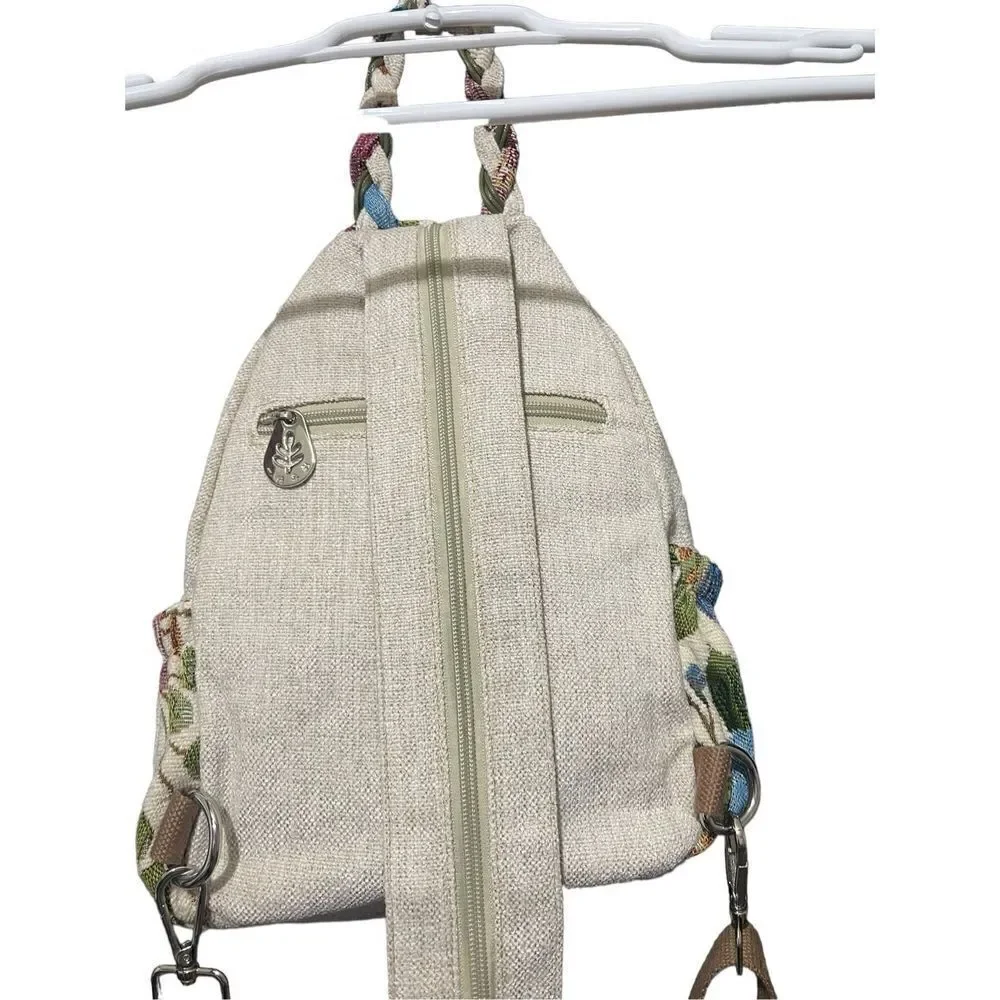 Backpack Artisan Charm Double Shoulder Straps Multi Compartments Lightweight Can - Picture 5 of 9